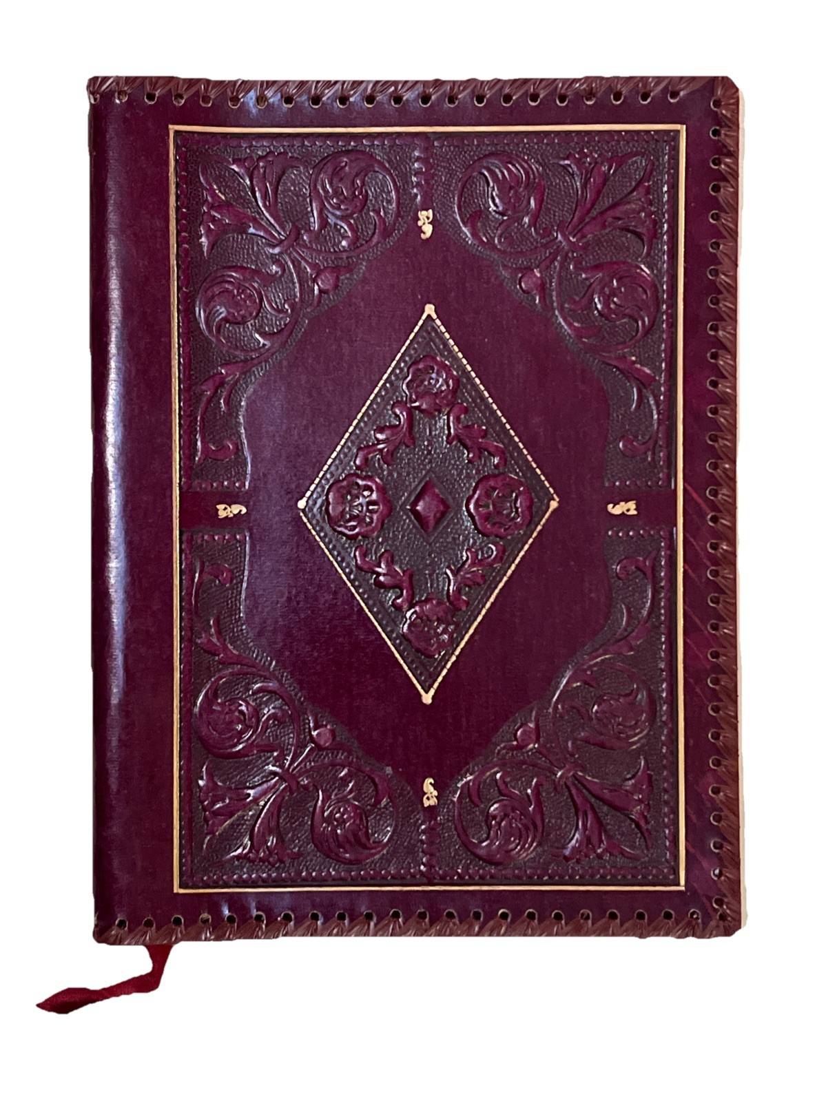Antique Victorian Era Embossed Leather Book cover