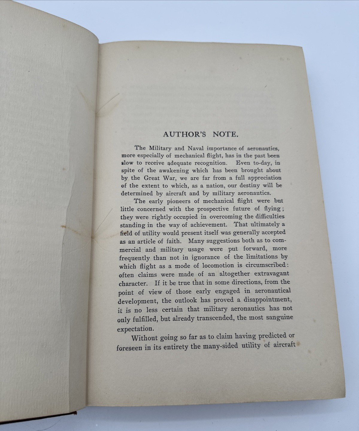 Aircraft in Warfare F.W. Lanchester WW1 Aerial Combat 1916 Antique Book