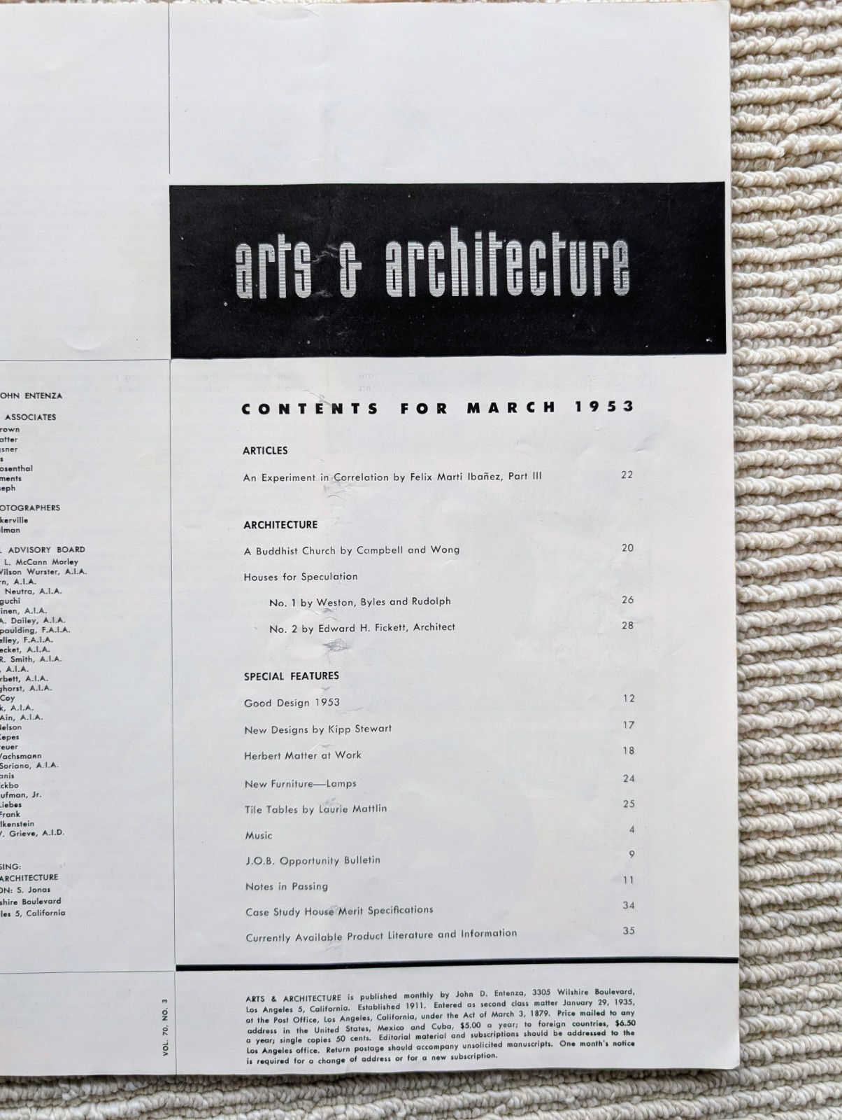 arts & architecture, 6 issues 1953 – 1967 – Neutra, Koenig, Case Study Houses