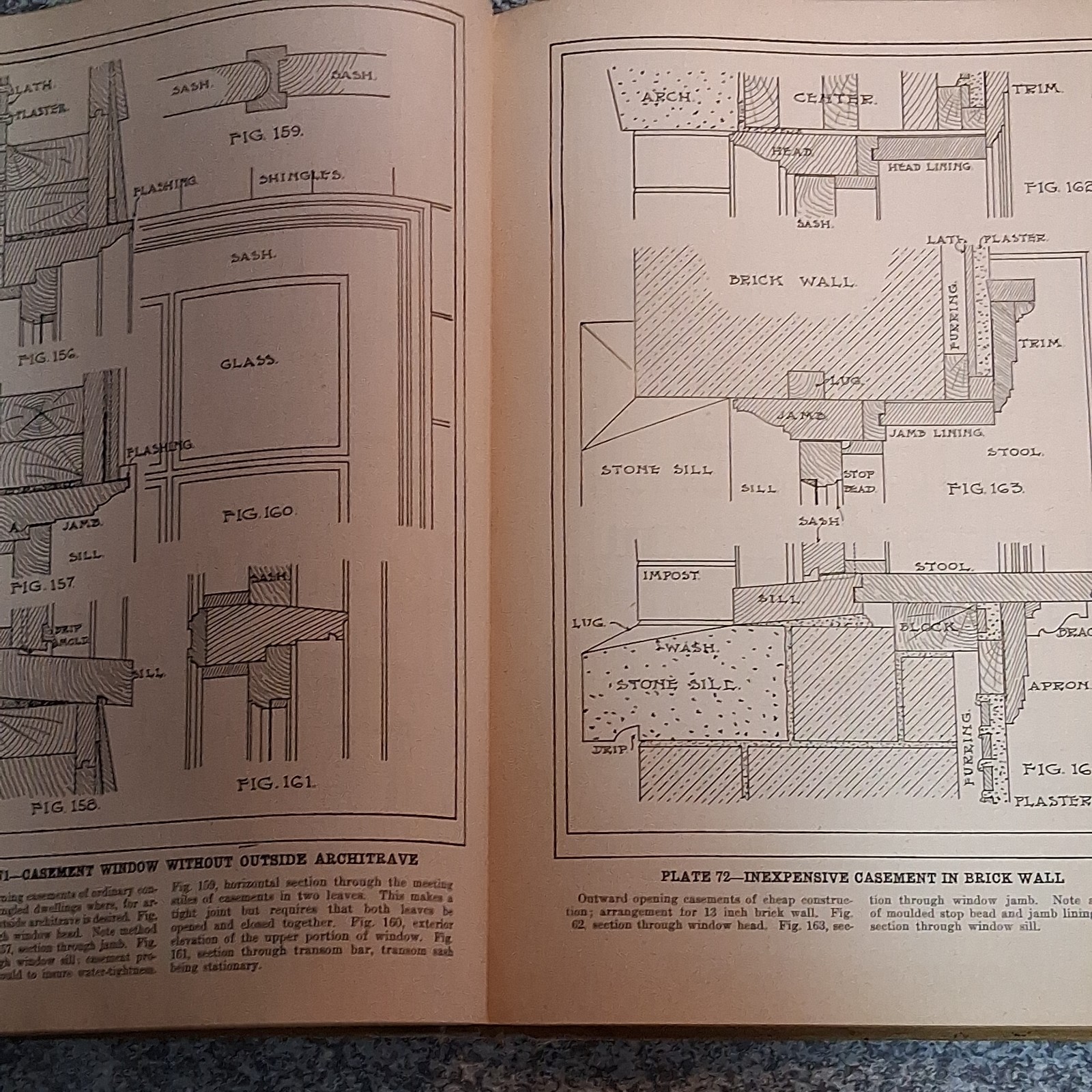 1911 Radford’s Details of Building Construction 185 Plates Antique Architecture