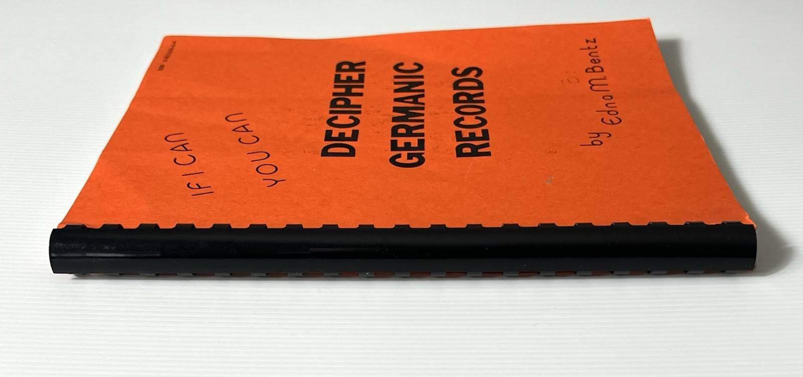 Decipher Germanic Records by Edna M. Bentz Genealogy SB 2002