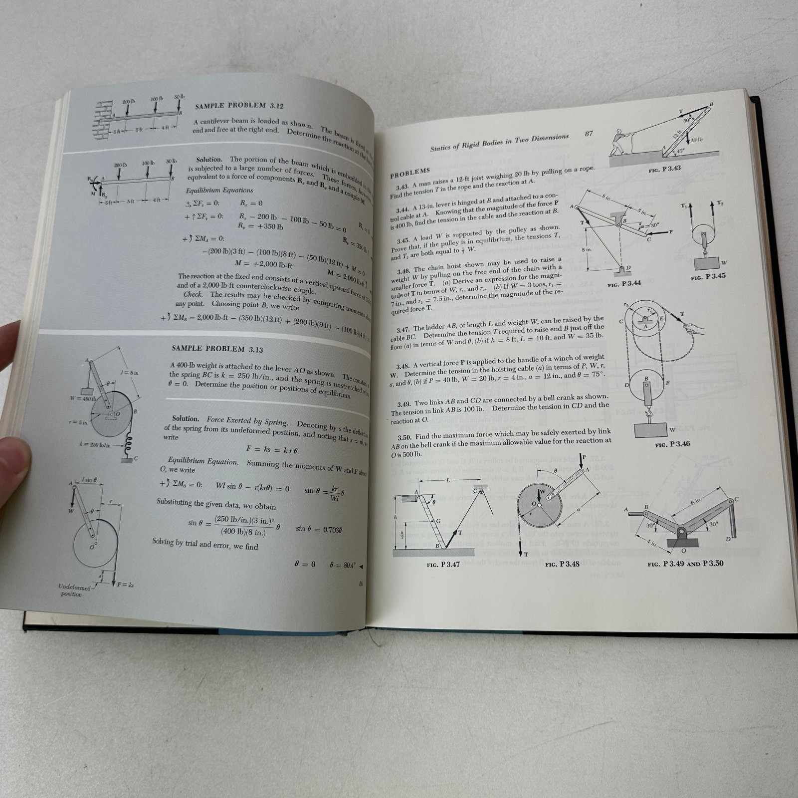 Mechanics for Engineers 2nd Edition Statics HC 1962 McGraw-Hill