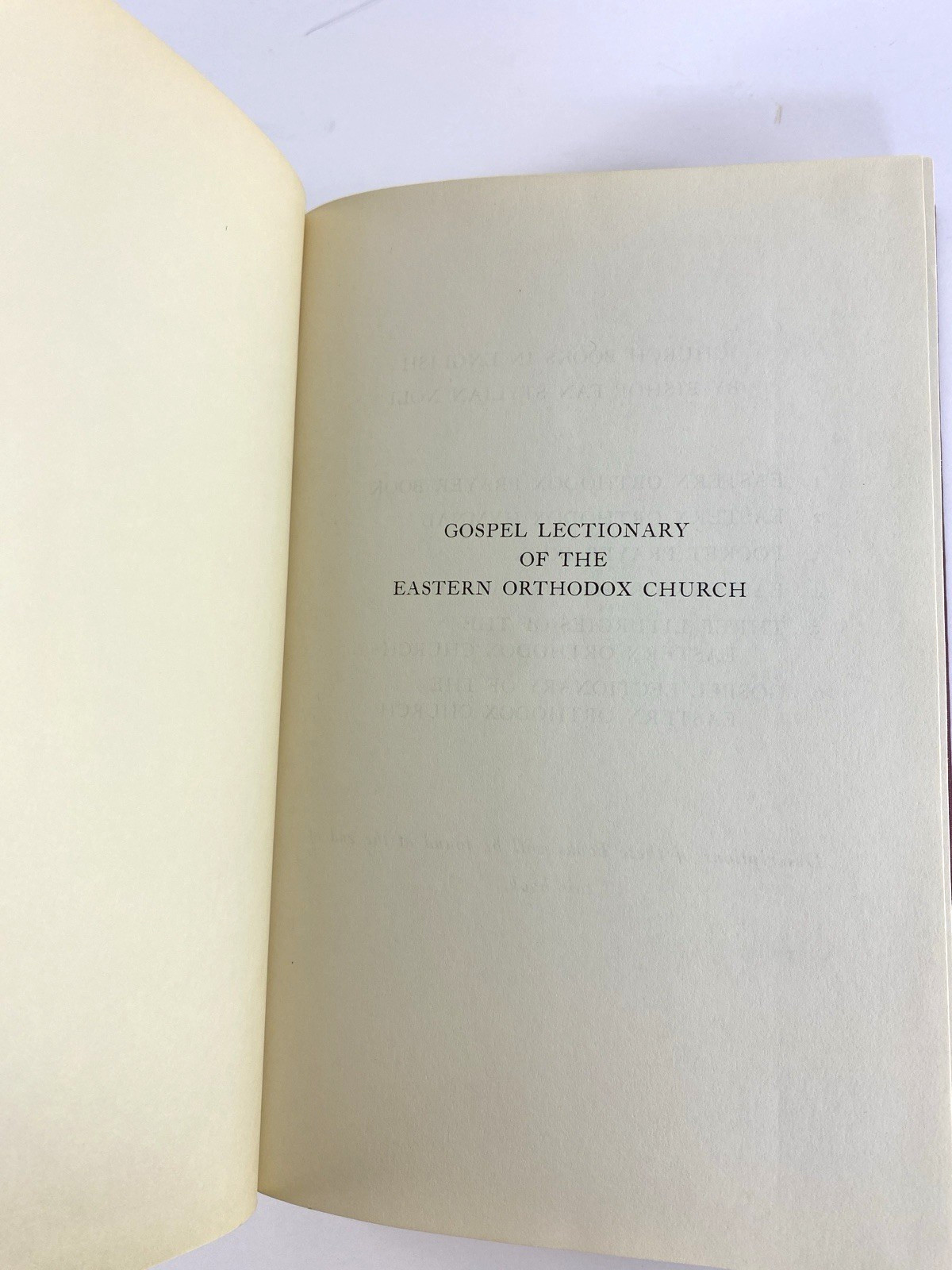 Gospel Lectionary of the Eastern Orthodox Church Vintage Religion 1956 Book