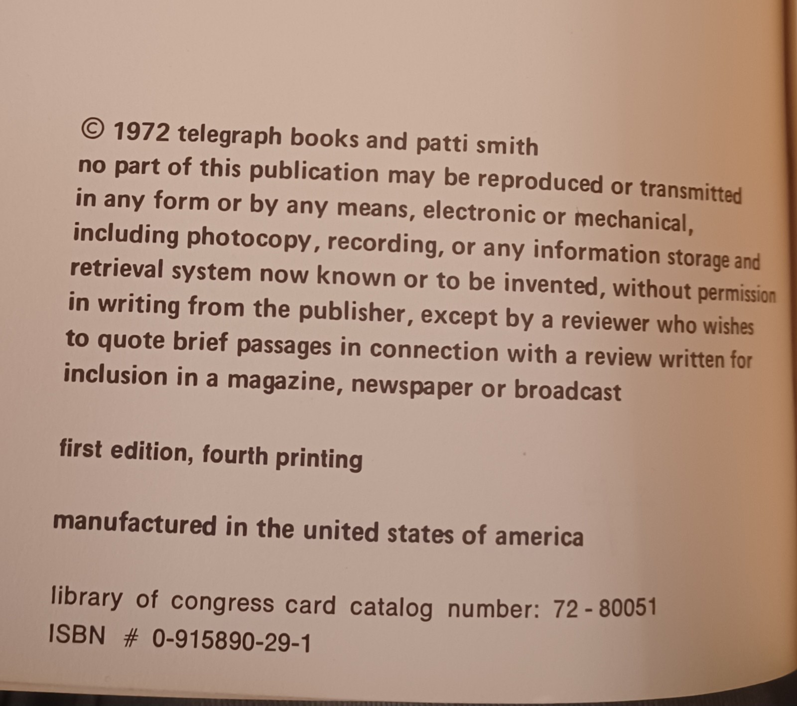 Patti Smith, Seventh Heaven. First Edition Trade Paperback. Nice.