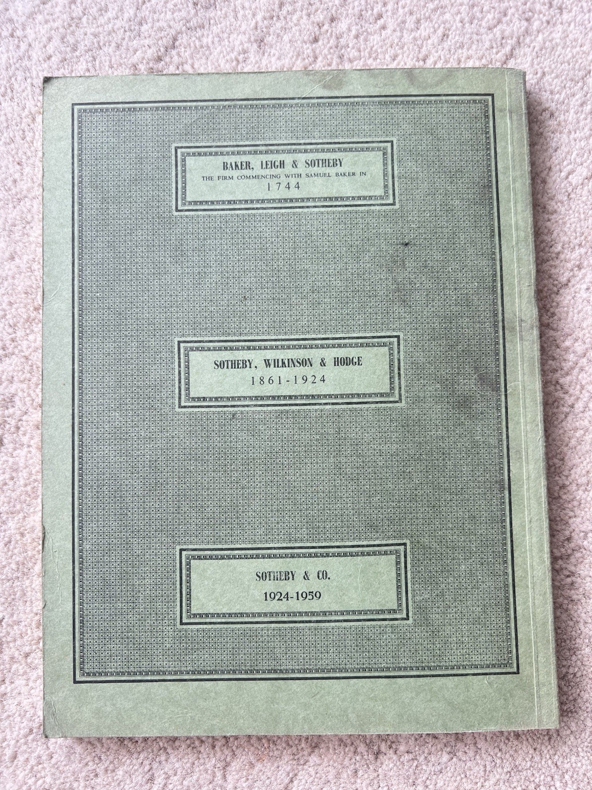 Vintage Sotheby’s Catalogue 50s Impressionist Paintings Monet Cézanne Picasso
