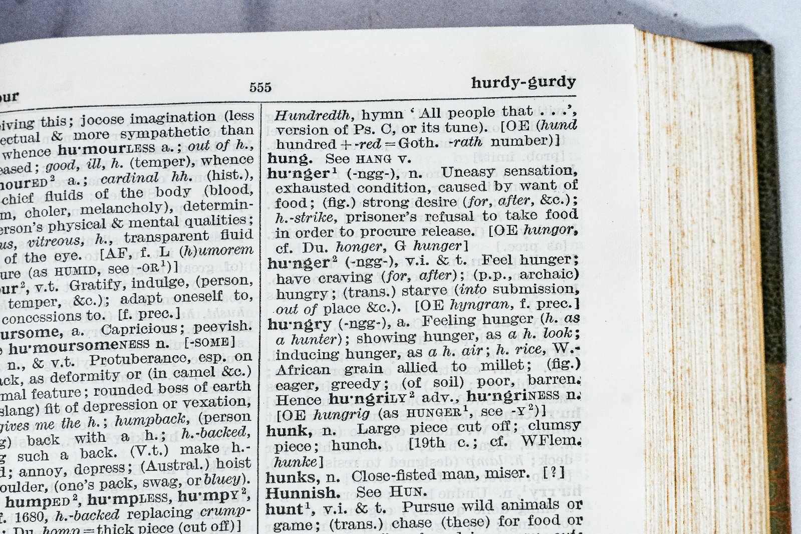 Rare Luxury Edition Concise Oxford Dictionary 1934 Leather Spine Antique Book