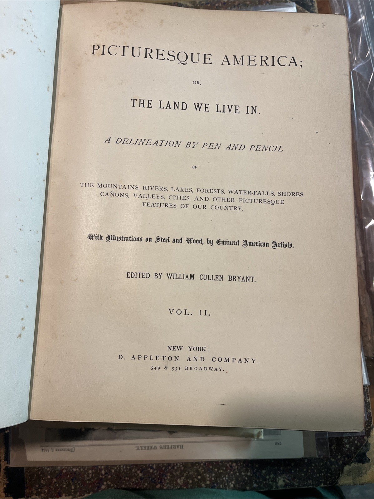 1872 Picturesque America 2 Volume Set