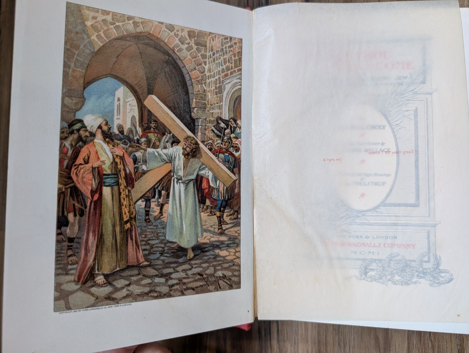 Tarry Thou Till I Come by George Croly 1901 Illustrated Edition Funk And Wagnall