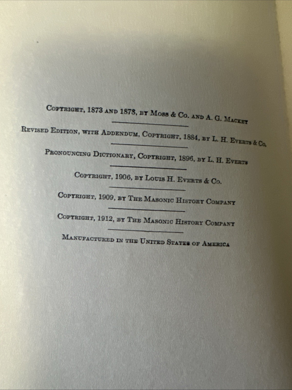 Encyclopedia of Freemasonry Mackey 2 vol set 1924 Masonic History Temples Occult