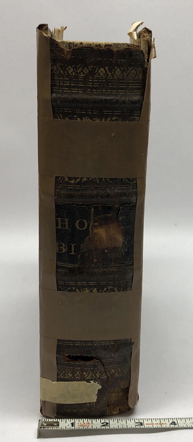 Holy Bible Rare 1823 H.&E. Phinney’s Stereotype Edition Old & New Testaments
