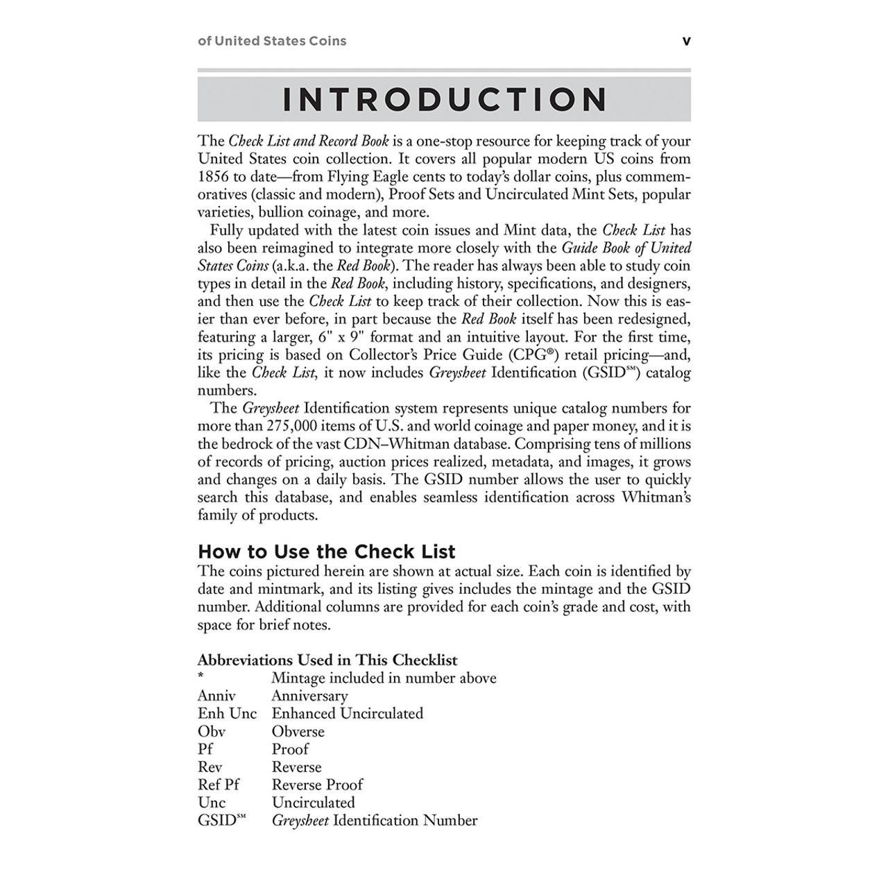 Check List & Record Book of US & Canadian Coins Collection Track Write Notes