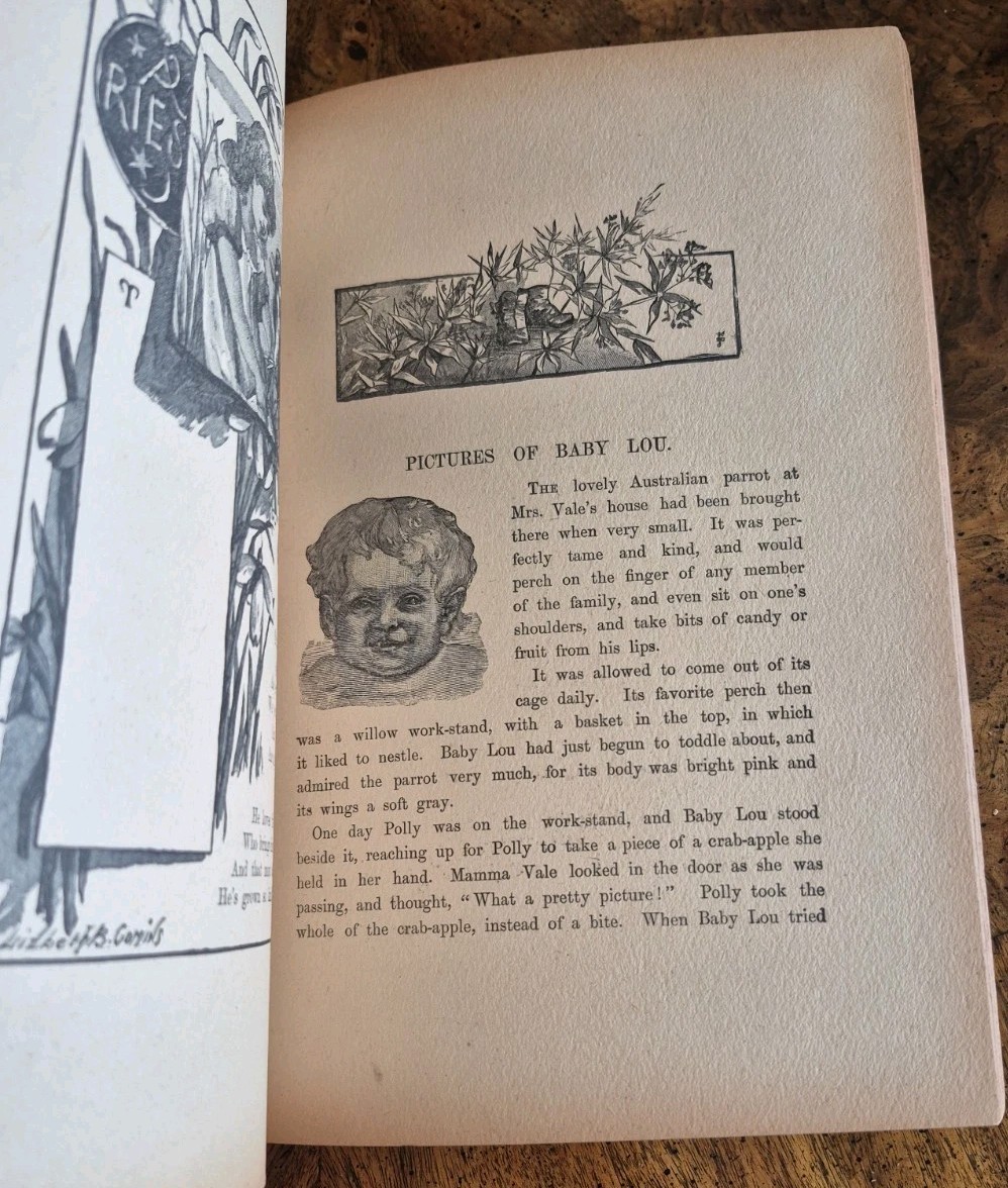 Antique 1891 Victorian The Children’s Playmate Book Illustrated RARE