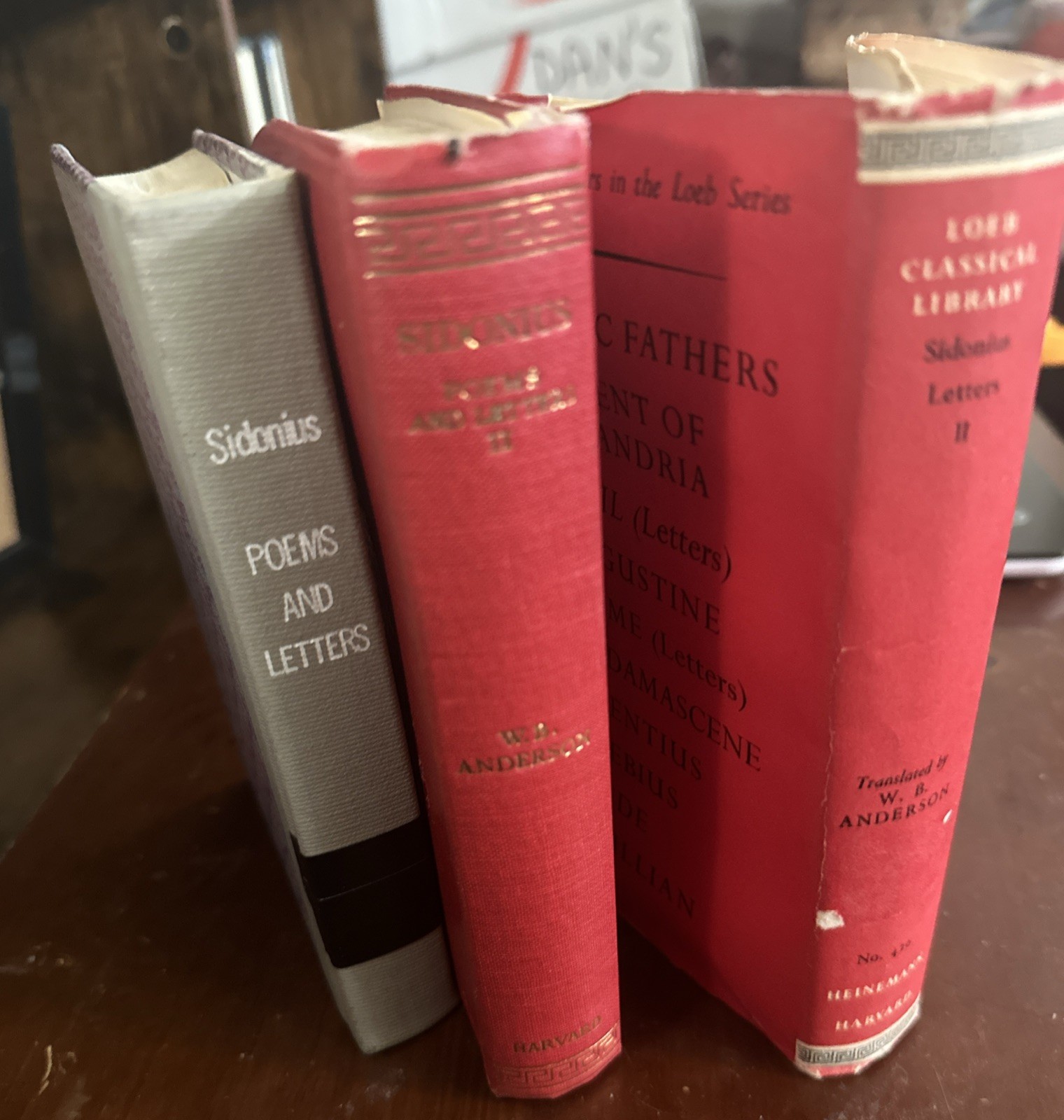 Sidonius; Poems & Letters, 2 Vol. Loeb Classic Library HC DJ Latin & Eng. 1963-5