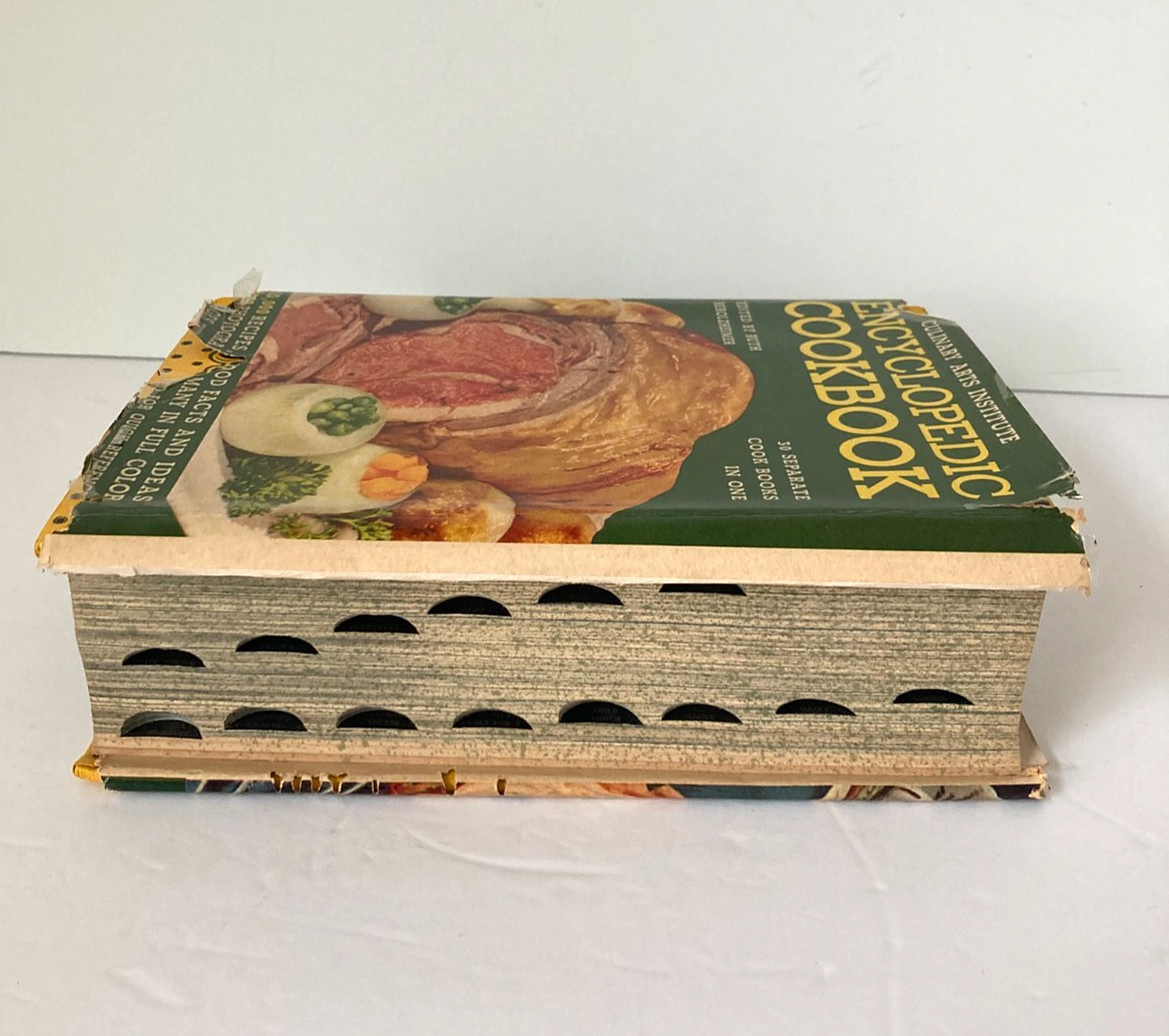 Vintage CULINARY ARTS INSTITUTE ENCYCLOPEDIC COOKBOOK 1950 w/Rare DustJacket VGC