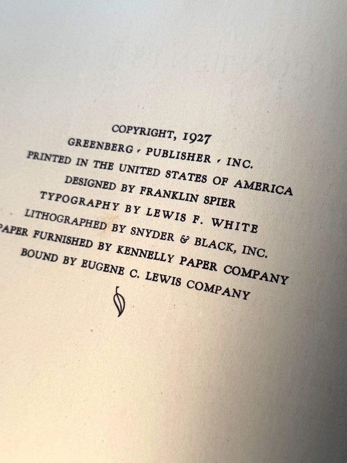 Vintage HB Original Tony’s Sarg’s New York ©1927 Greenberg Publisher, NY
