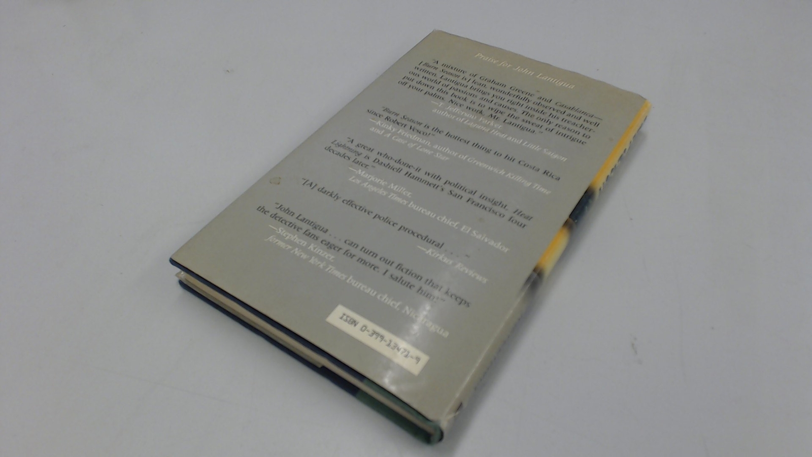 Burn Season, Lantigua, John, Putnam Pub Group, 1989, Hardcover