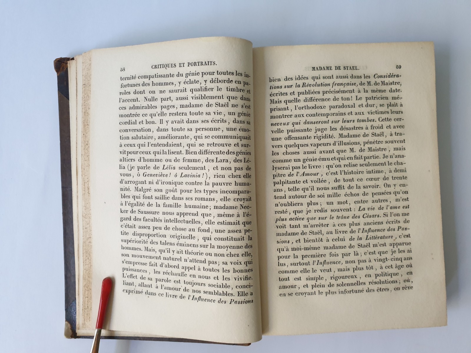 Sainte-Beuve Critiques et portraits littéraires TI, TII, TIII. Bruxelles 1832