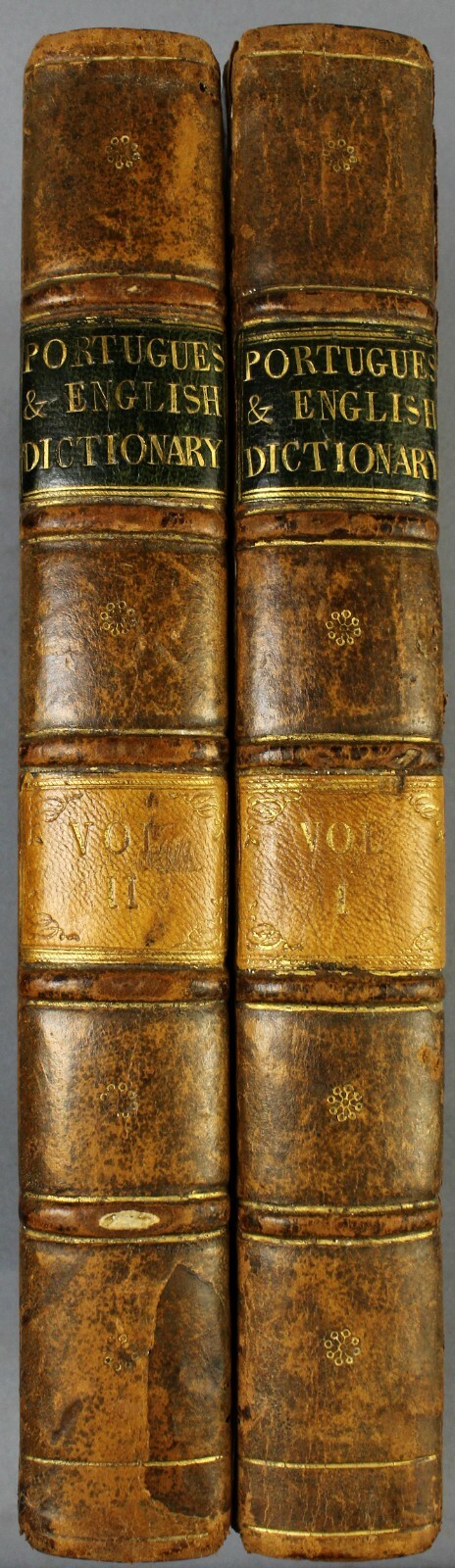 Rare Portuguese English dictionary – 1794 – Longfellow best – Ex Libris Gordon