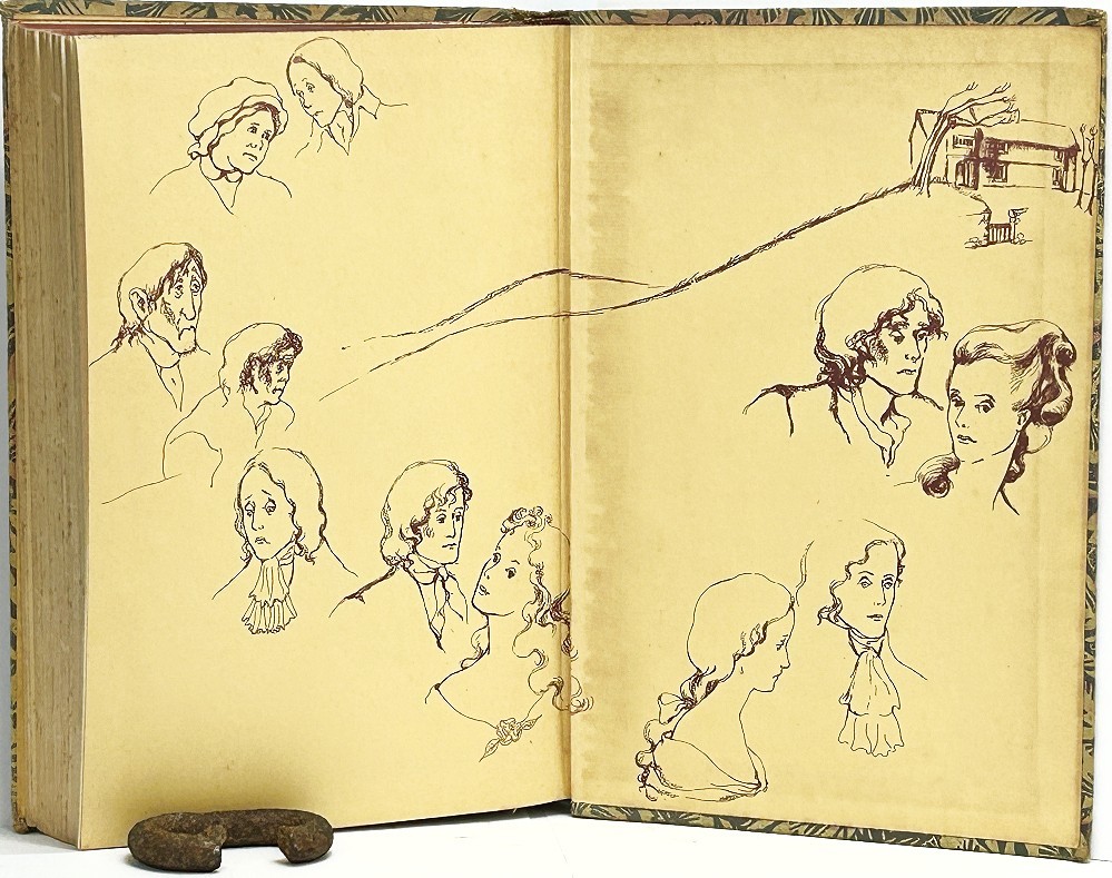 1947 illustrated WUTHERING HEIGHTS Toxic Love GHOST Story GOTHIC ROMANCE Bronte