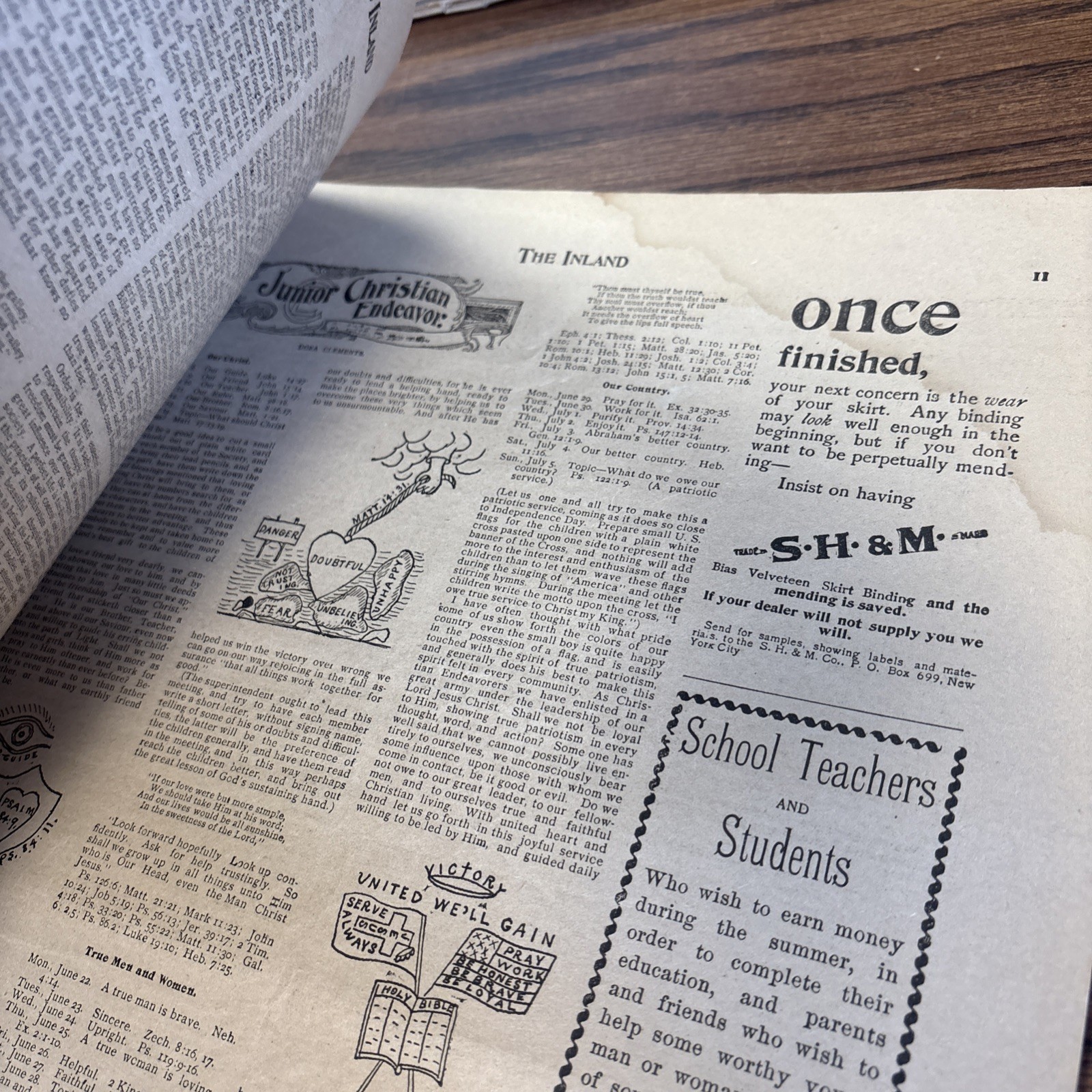1896 The Inland Illustrated Christian Endeavor Monthly: Flower Mission Sketches