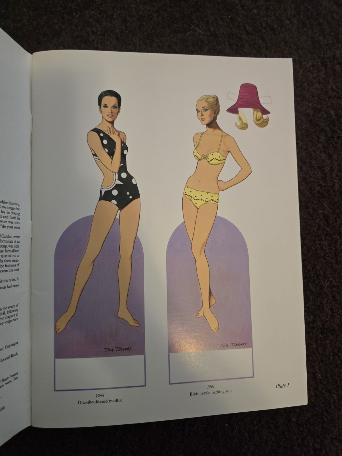 Chanel, Christian Dior, Erte’, Paper Dolls in Full Color by Tom Tierney UNCUT