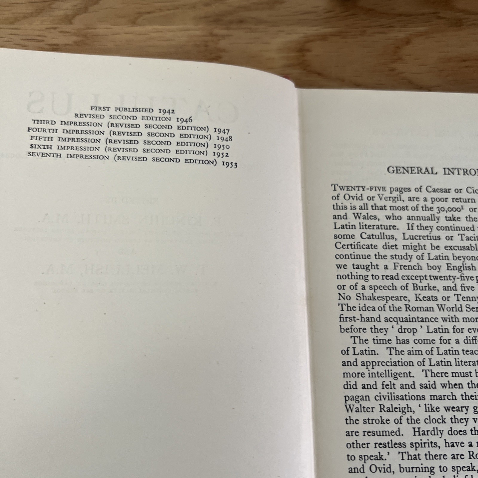 1950’s Roman World Selections From The Poems/letters Books X 3 Catullus Pliny