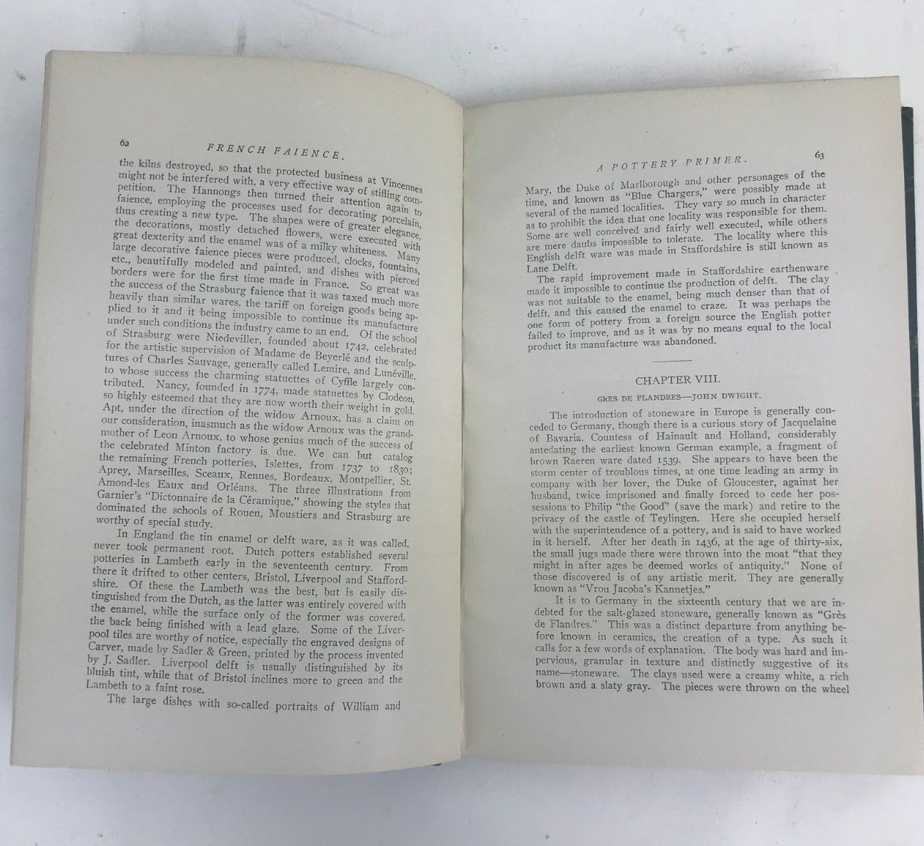 Vintage 1911 A Pottery Primer By W.P. Jervis Book On Collecting Antiques