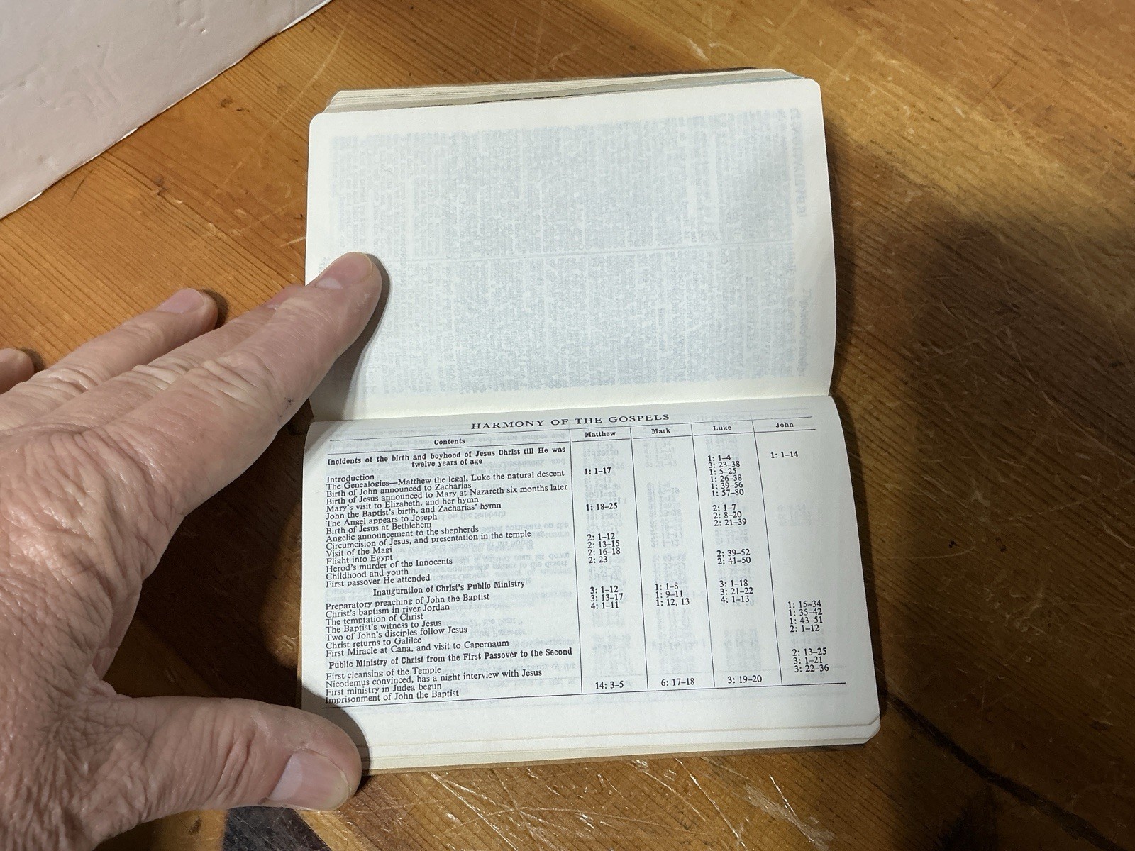 KJV Holy Bible Jerusalem olive wood Cover Collins Clear-type UNUSED ILLUSTRATED