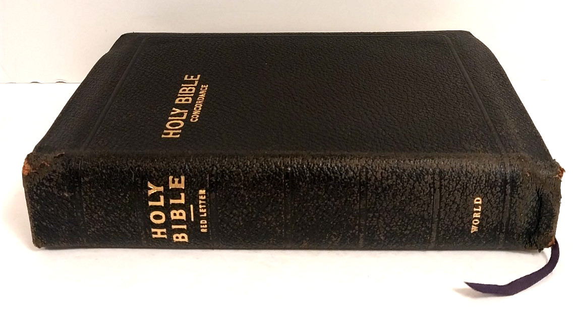 Holy Bible Concordance KJV Red Letter Illustrated Leather World Pub Co