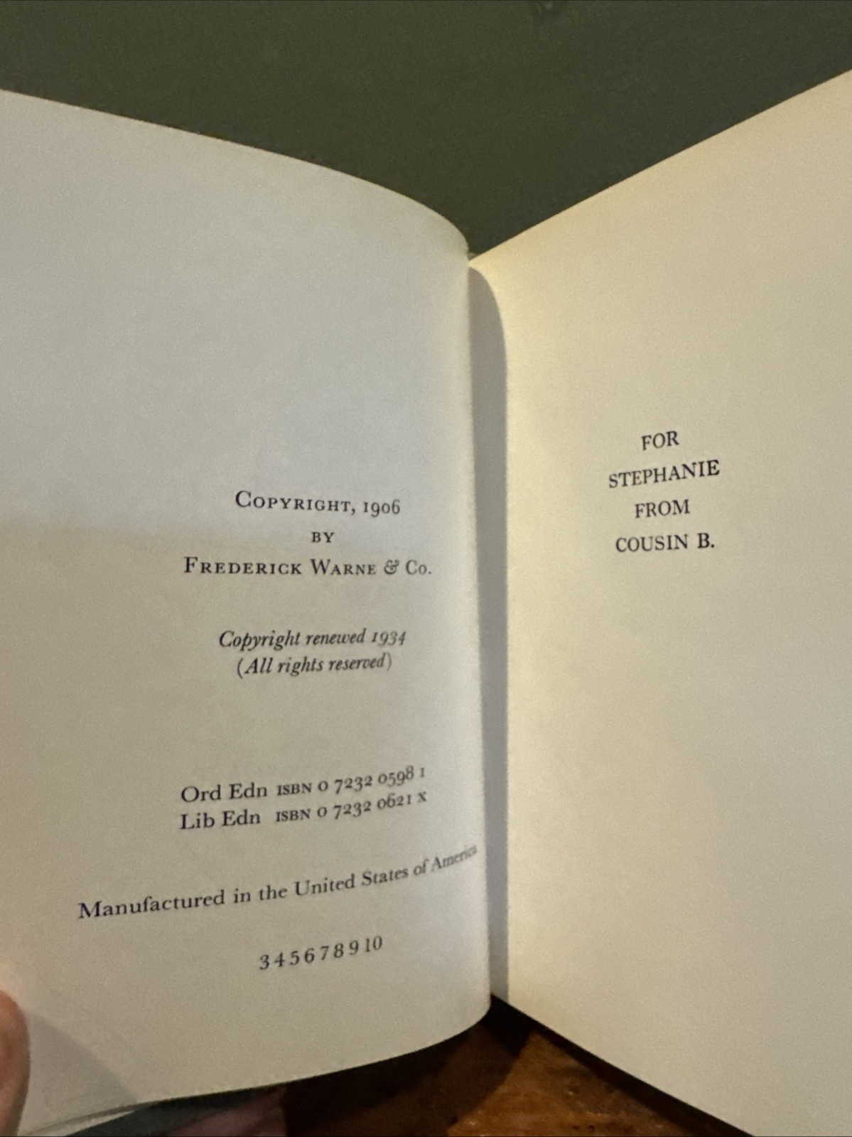 The Tale of Mr. Jeremy Fisher by Beatrix Potter 1934 Frederick Warne & Co, Inc
