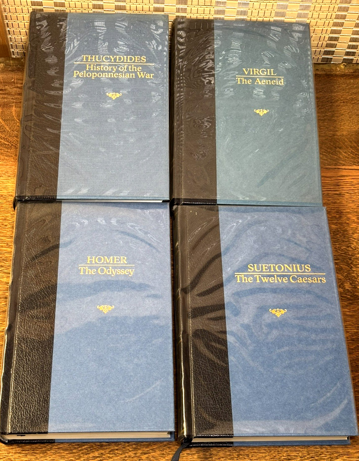 Guild Publishing Classics Hardcover Book Lot of 4 Odyssey Aeneid Twelve Caesars