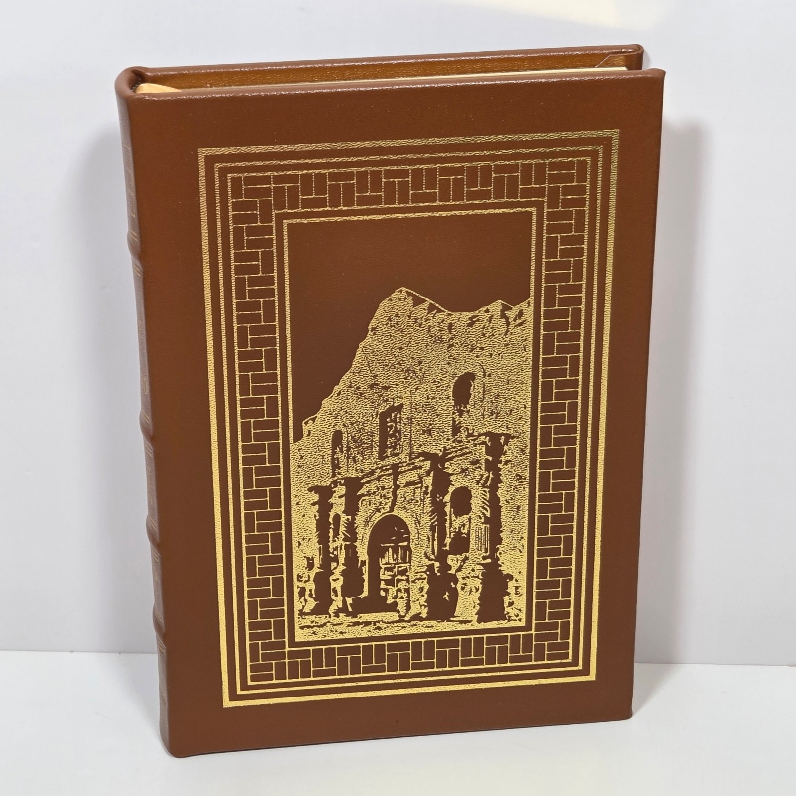 Easton Press A Time To Stand Lord Leather Alamo Texas Military History Notes