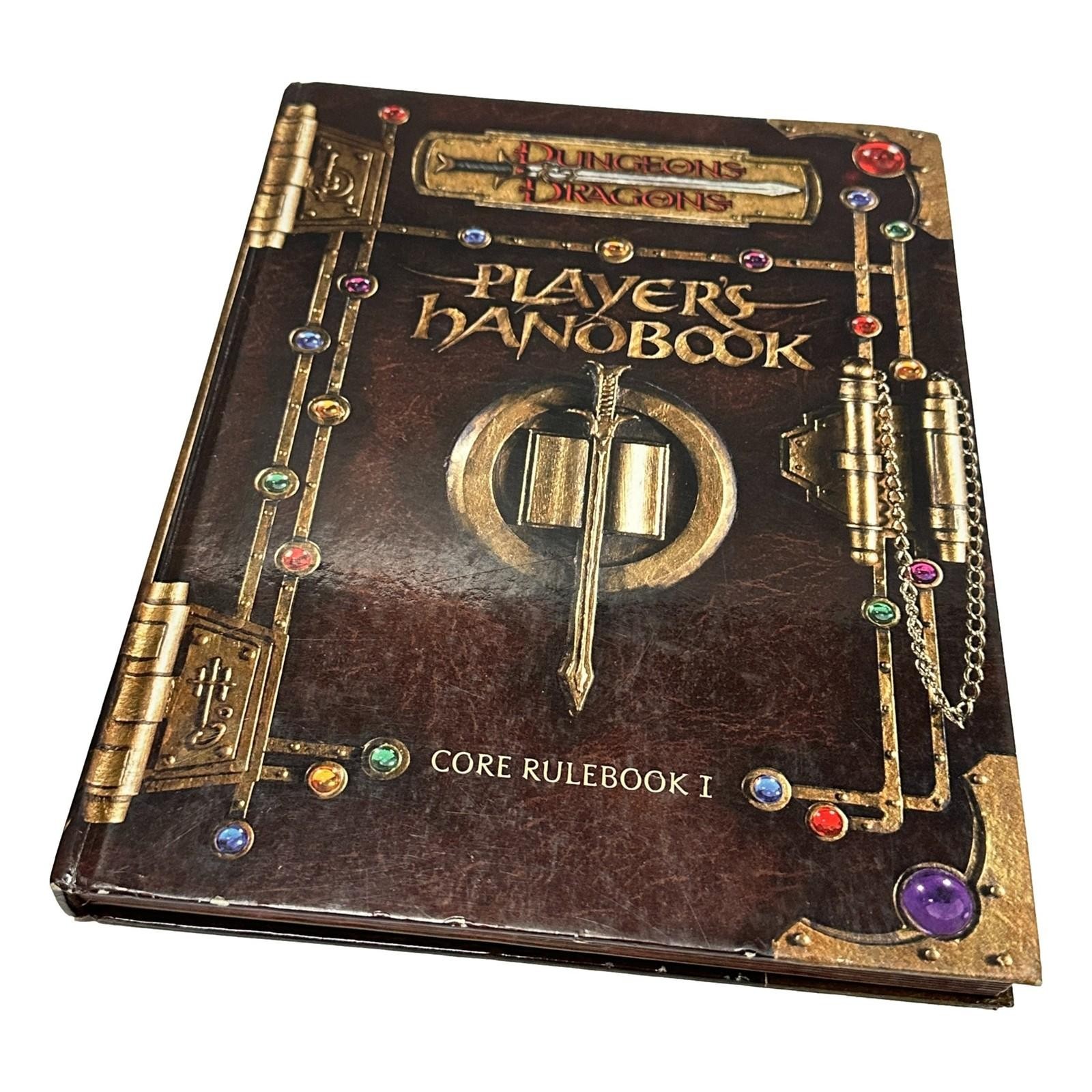 Dungeons & Dragons Players Handbook Rulebook 3.0 Core I WTC D20 HC Book
