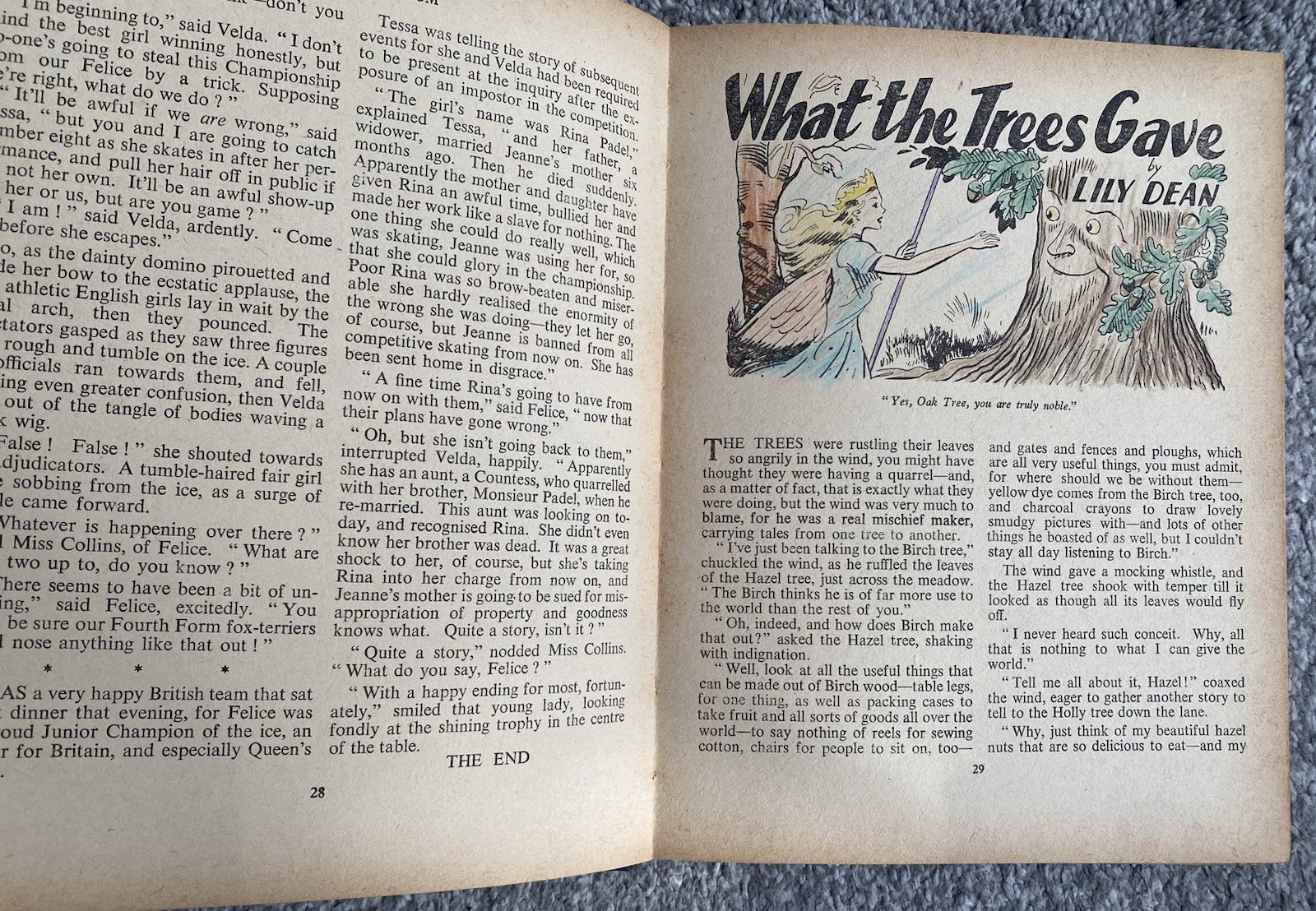 1955 Schoolgirls’ Album hardback vintage book