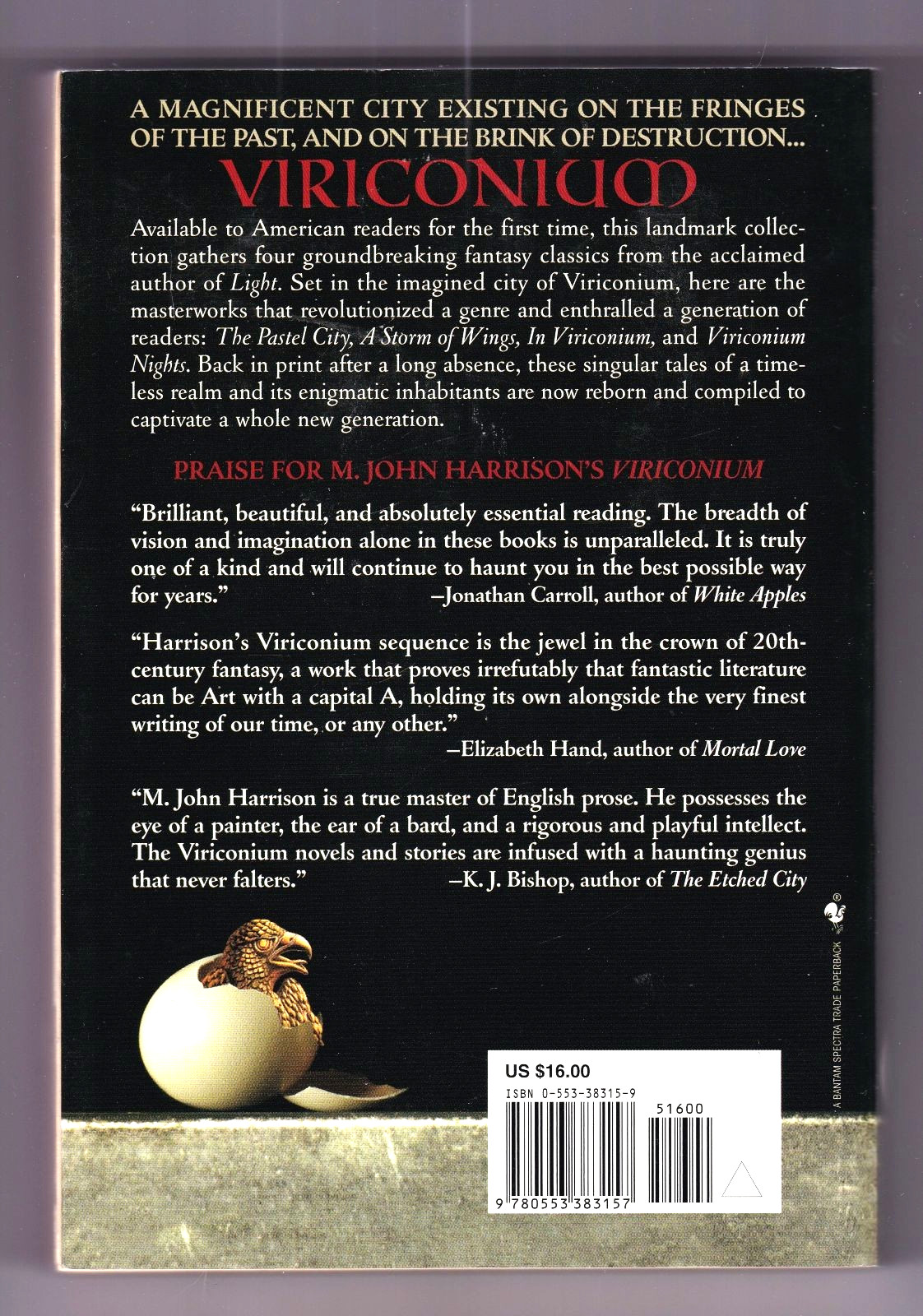 VIRICONIUM (M. John Harrison/1st collected tpb US)