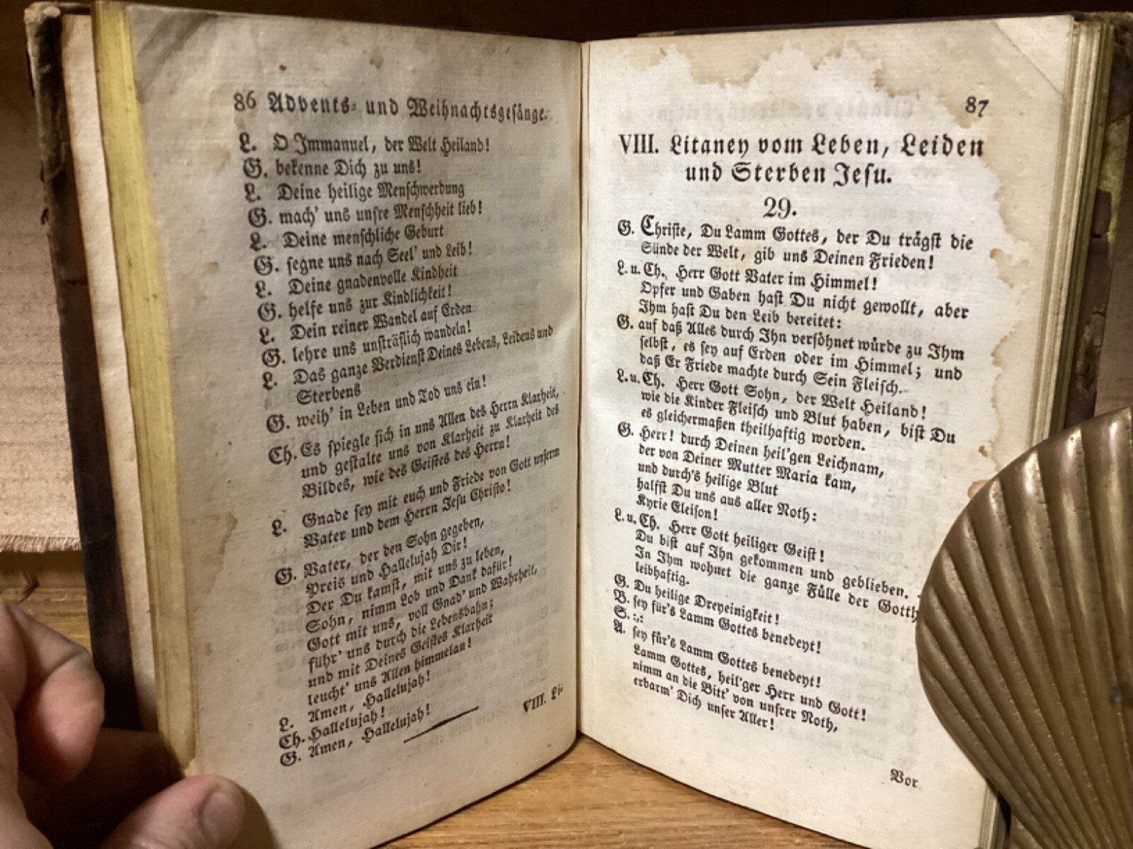 1823 Liturgische Gesänge Der Evangelischen Brüdergemeinde – Religious Song Book