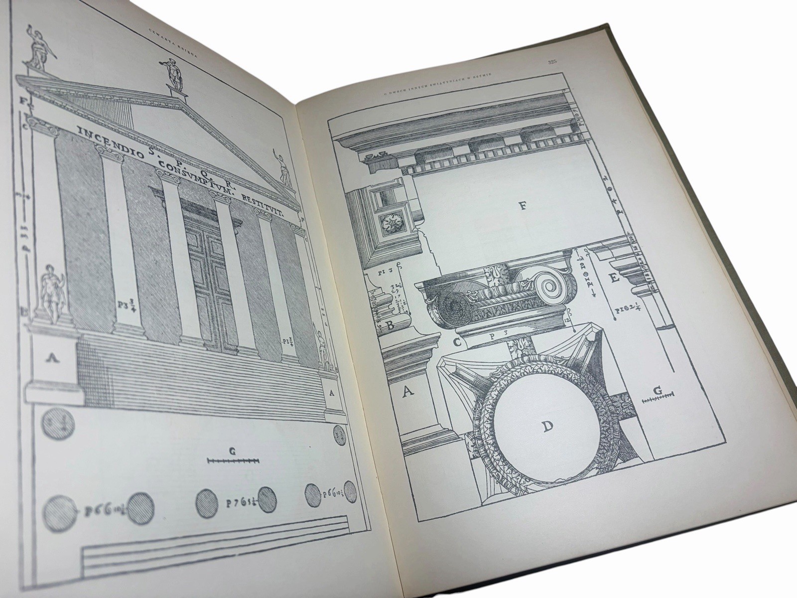 Andrea Palladio Four Books on Architecture (1 Vol) 1955 Polish HC Quattro Libri