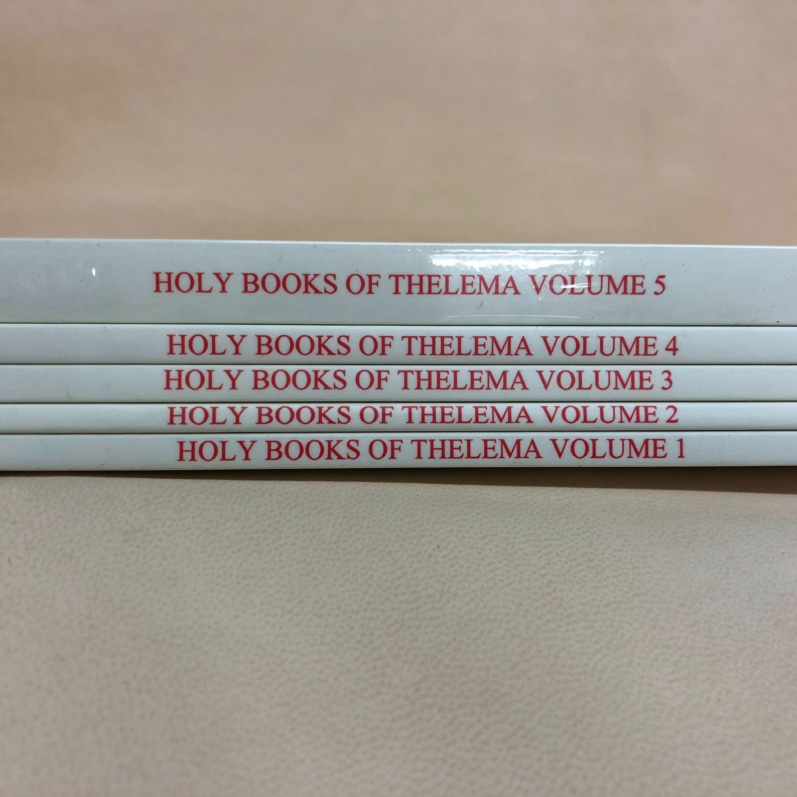 Aleister Crowley Holy Books of Thelema five vols occult rare large format set