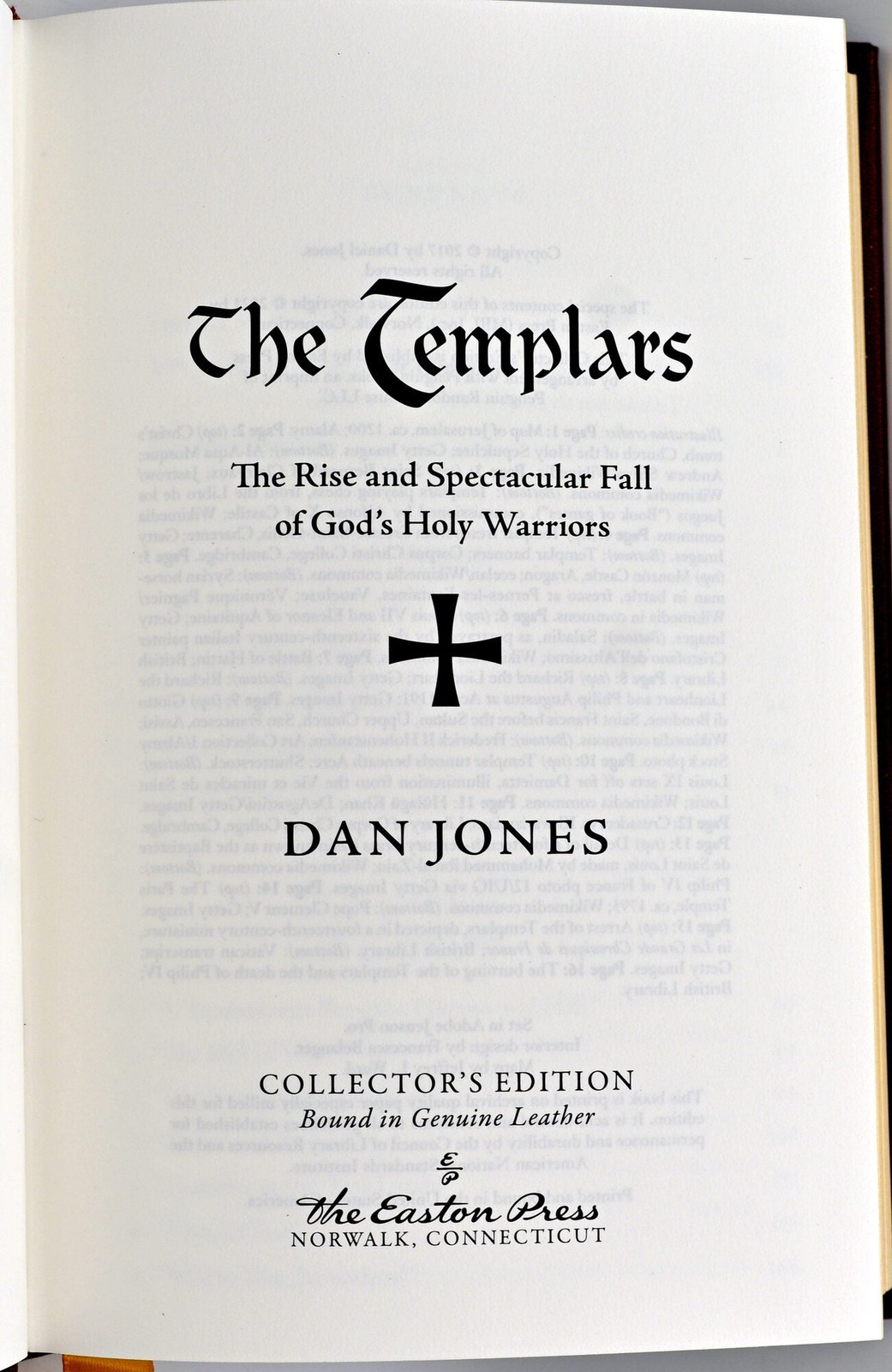 Dan Jones / MILITARY THE TEMPLARS Easton Press 2021 #300274