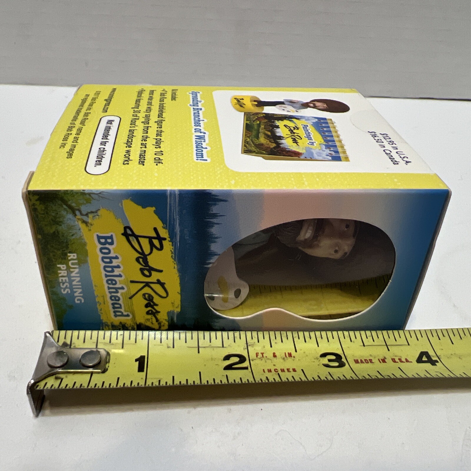 NEW RP Minis Bob Ross Bobblehead Sound of Witty Sayings & Flipbook 30 Paintings