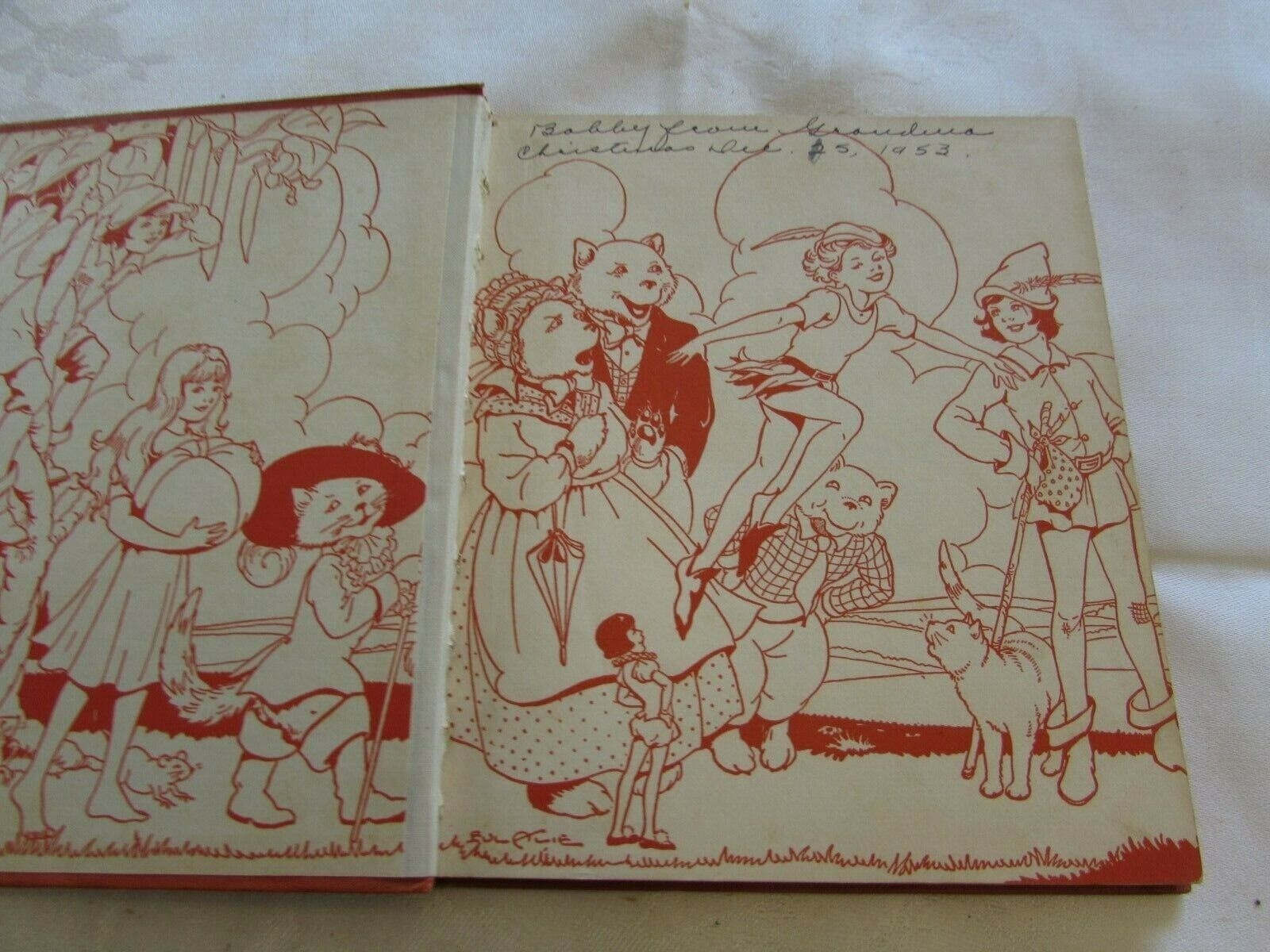 Eight Fairy Tales -Vintage 1938 Watty Piper Hard Cover Illustrated 34852