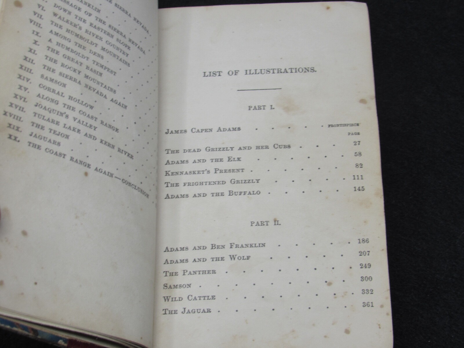 Adventures of James Capen Grizzly Adams in California 1867 Theodore H Hittell