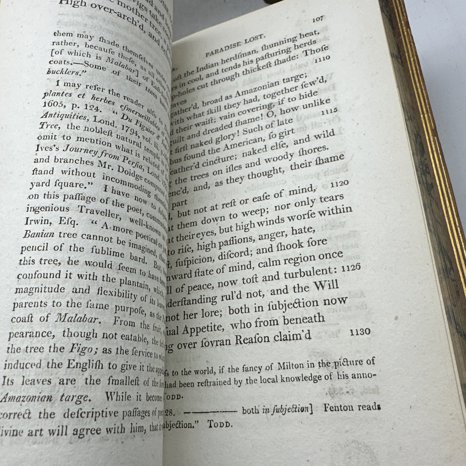 Poetical Works John Milton 1809 7 Vol Set Leather Rebinding Antique (AC66)