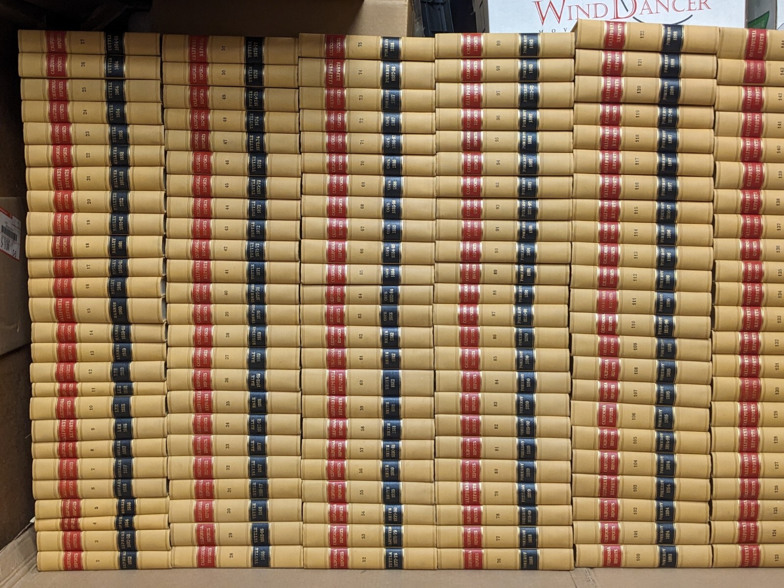 California Reports Vintage Law Books 1852-1934, SET OF 219 Volumes, LIKE NEW