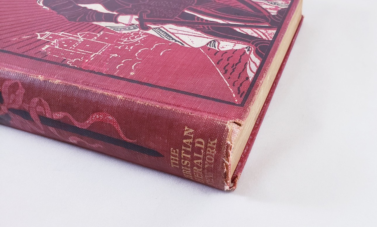 Antique The Pilgrims Progress John Bunyan The Christian Herald Red Line Edition