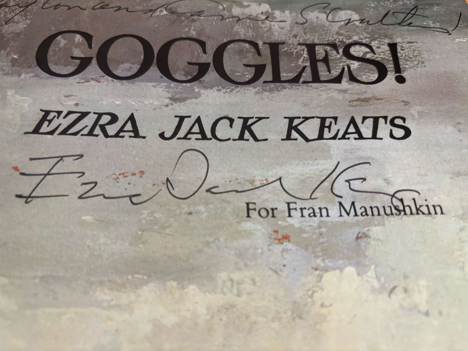 SCARCE SIGNED!! Goggles by Ezra Jack Keats. Early printing. VG+/VG+
