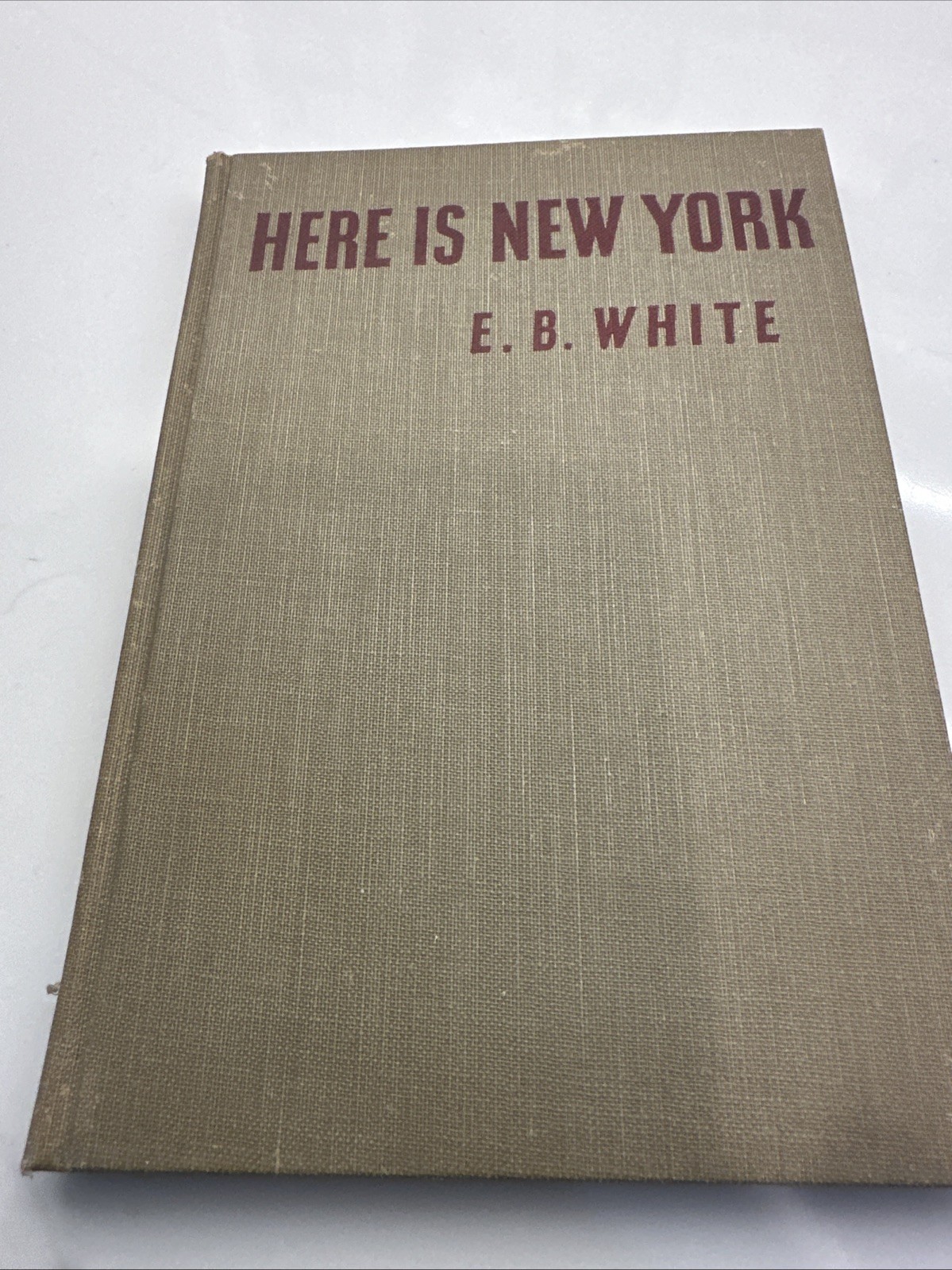 E.B. White Here Is New York Harper Brothers 1949 First Edition Hardcover Insert