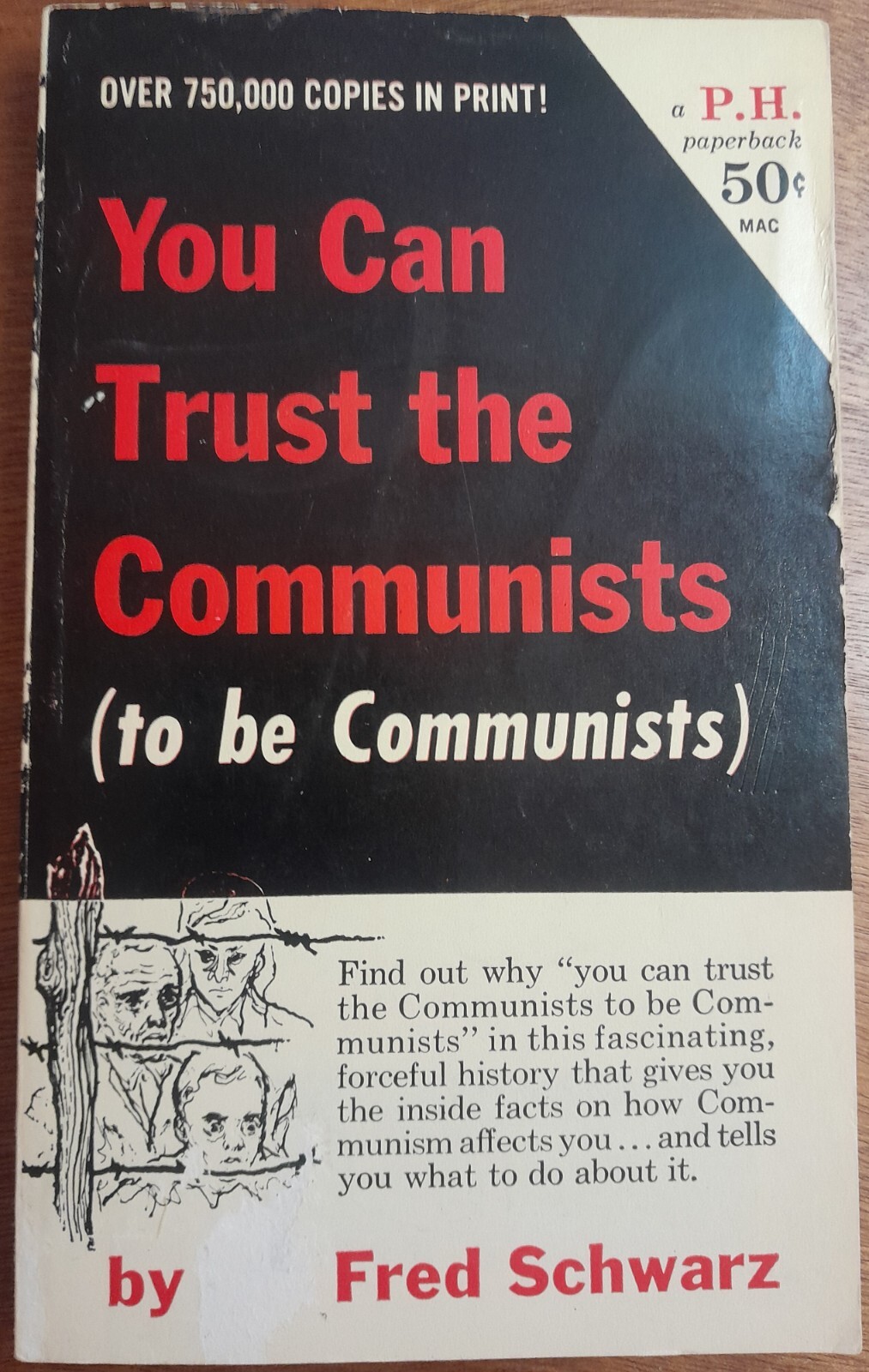 SIGNED FRED SCHWARZ “YOU CAN TRUST THE COMMUNISTS…”☆VINTAGE BOOK☆USA●RARE PULP