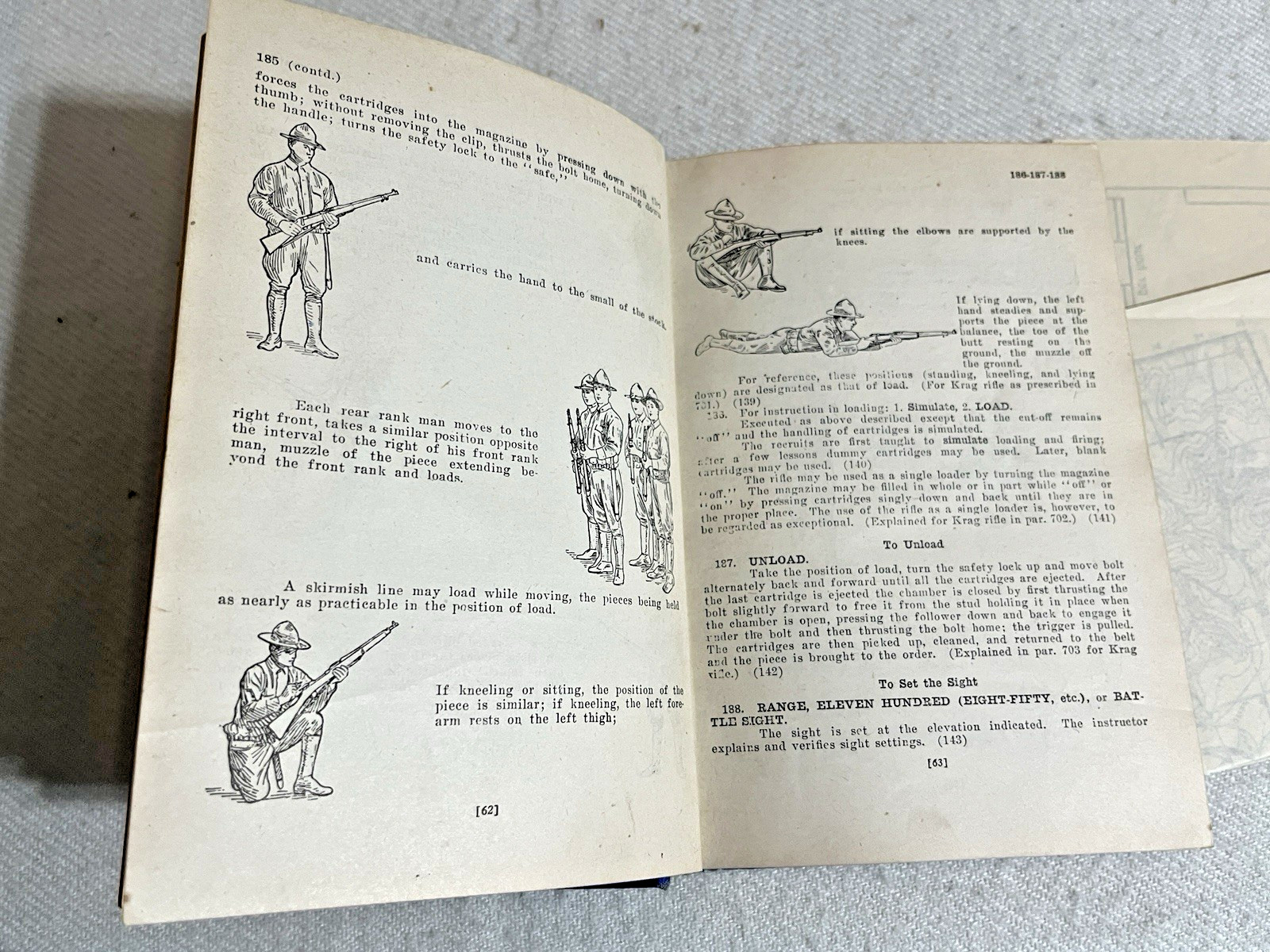 Manual of Military Training – 1917 + 3 MAPS by Major James A. Moss