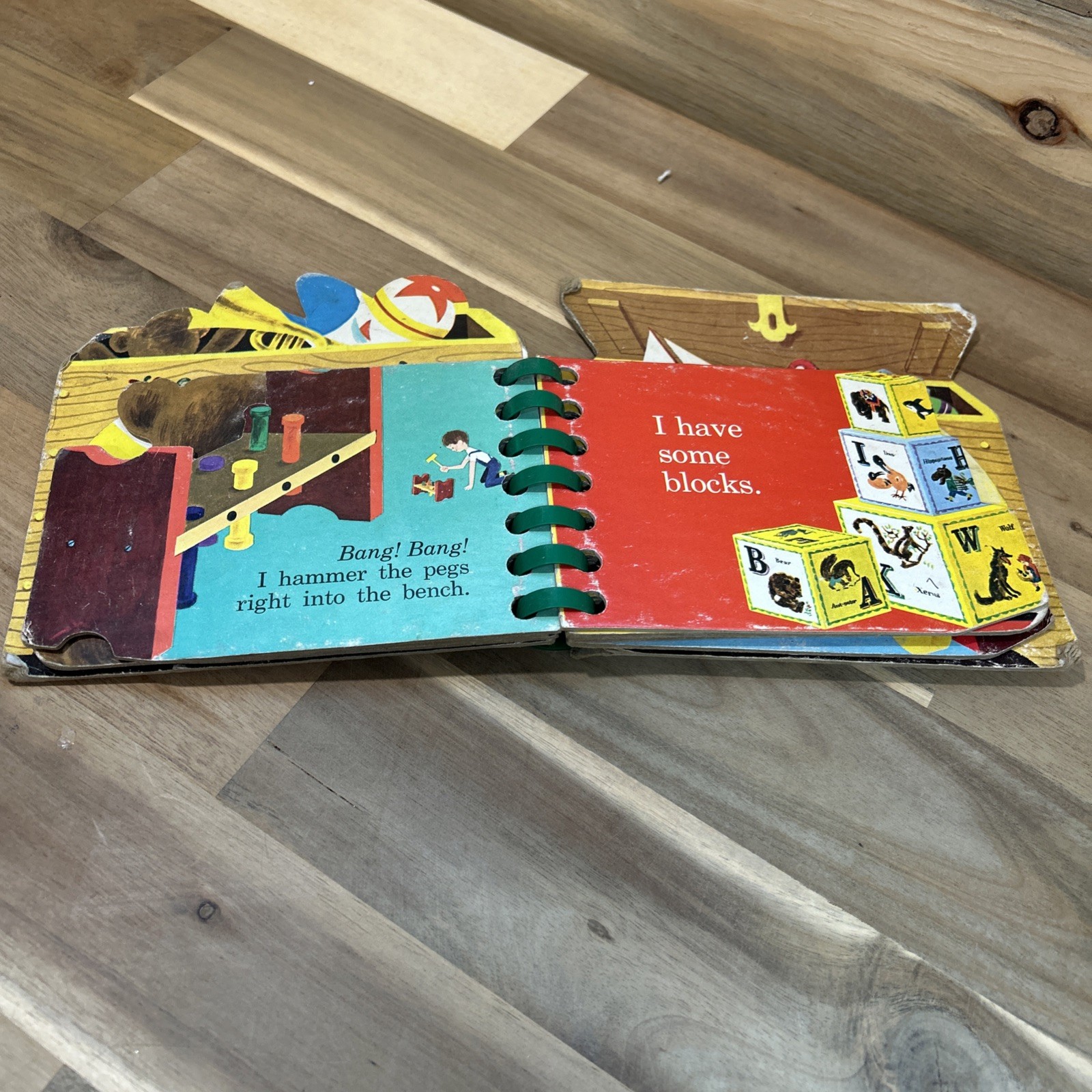 A Chubby Playskool Playbook My Toys Child Book 1964 Milton Bradley Good Cond